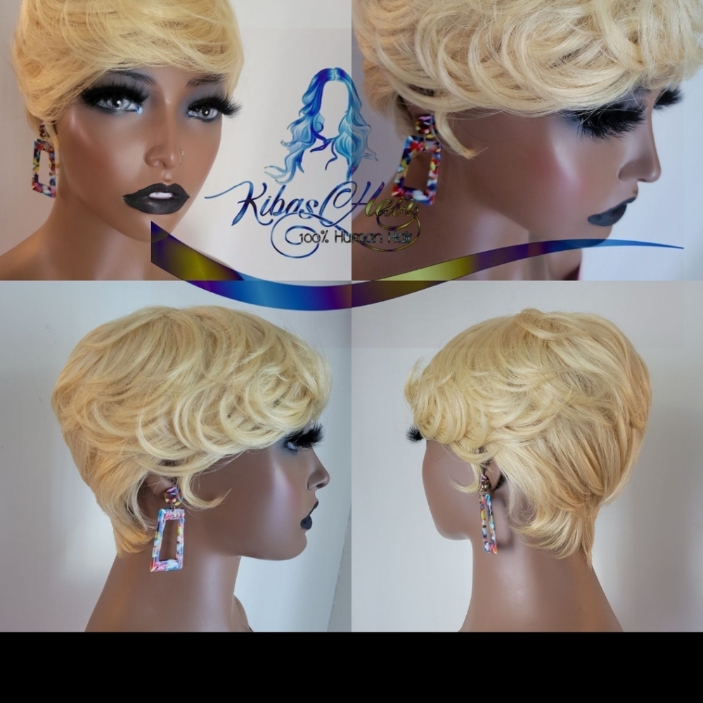 New 613 Blonde Pixie Wig